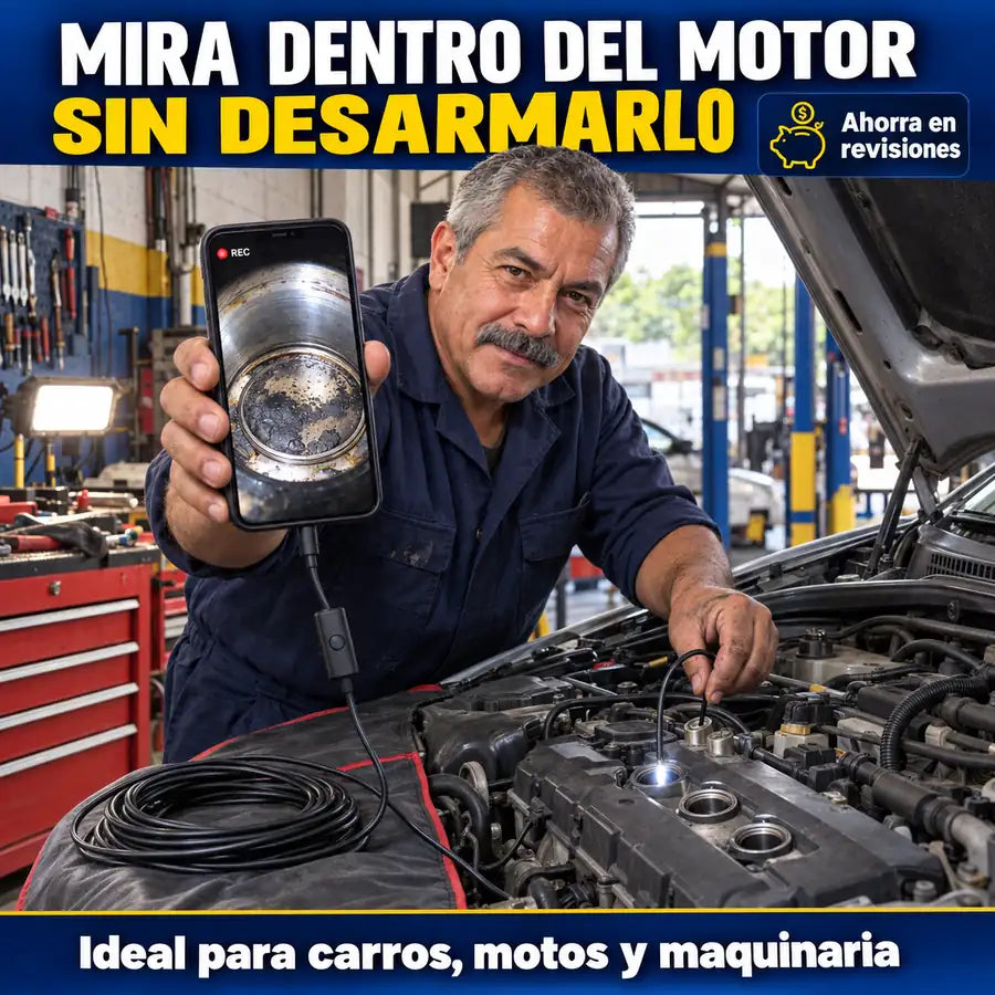 Mira dentro del motor sin desarmarlo
