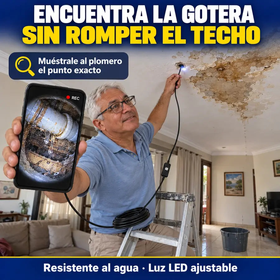 Encuentra la gotera sin romper el techo y muéstrale al plomero el punto exacto