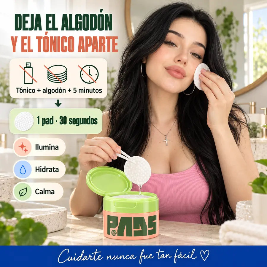 Deja el algodón y el tónico aparte: todo en un solo pad