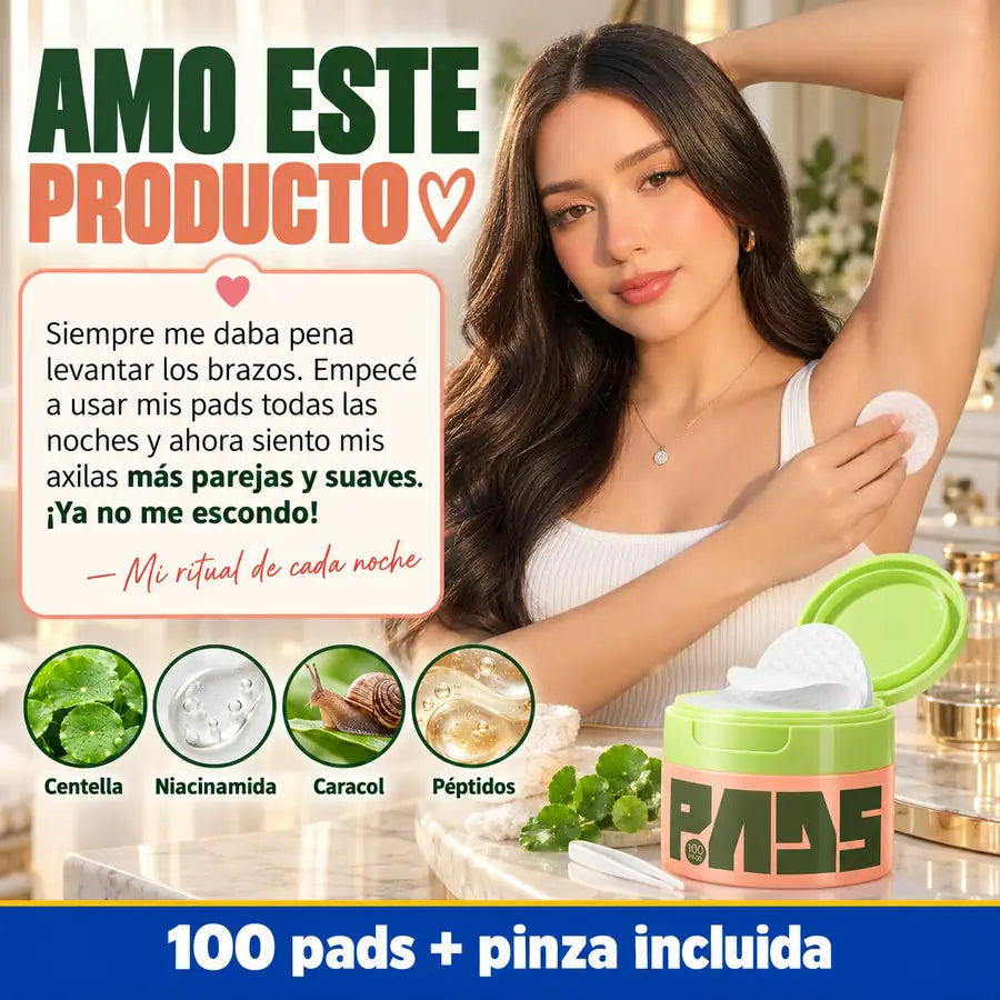 Amo este producto: pads iluminadores para axilas con 100 pads