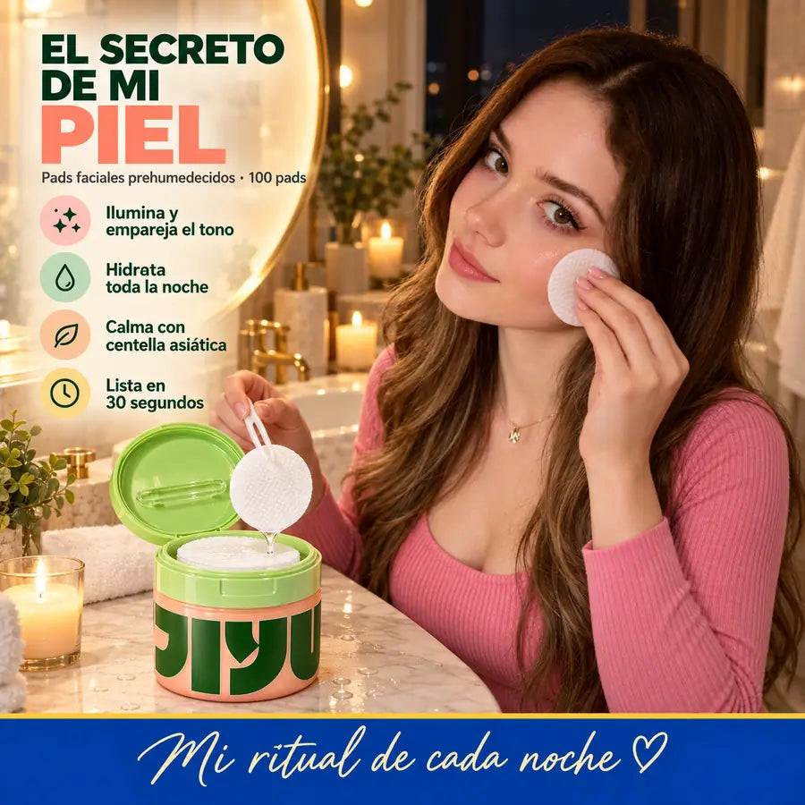El secreto de mi piel: rutina de noche con pads iluminadores