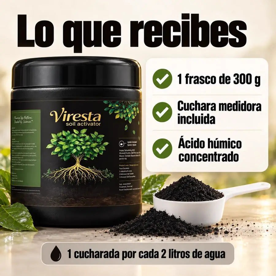 Frasco de Viresta de 300 g con su cuchara medidora