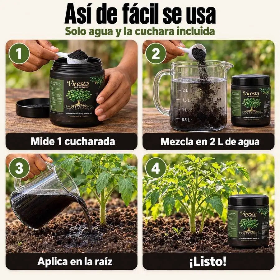 Pasos para preparar y aplicar Viresta
